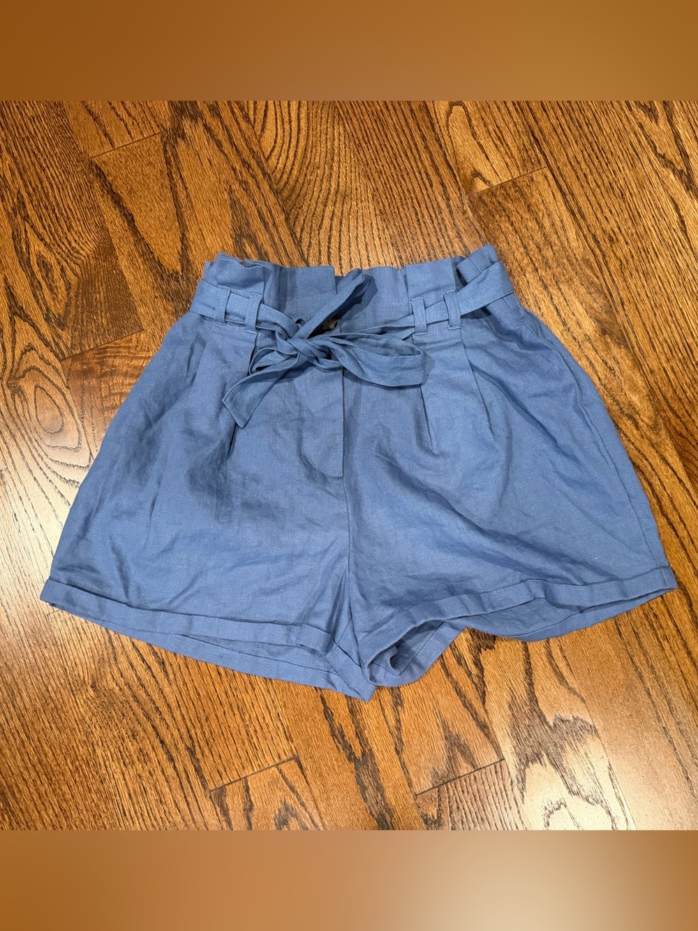 High Waisted Shorts- Blue NWT Sz US 6